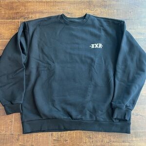 BORN X RAISED Black Crewneck Sweatshirt
